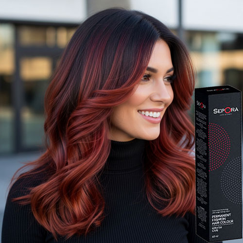 Sepora Dark Red Copper Blond Permanent Hair Color 6.64 (60ml)