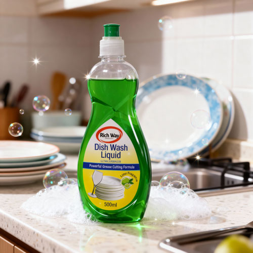 Rich Way Household Cleaning Lime Fragrance Dish Wash Liquid 500ml Rich Way Household Cleaning Lime Fragrance Dish Wash Liquid 500ml