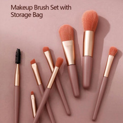 Professional Makeup Brushes Set 8 Pcs with Storage Bag