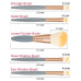 Makeup Brush Set 5 Pcs with Mirror Case, Portable Beauty Product Makeup Brush Set 5 Pcs with Mirror Case, Portable Beauty Product