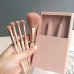 Makeup Brush Set 5 Pcs with Mirror Case, Portable Beauty Product Makeup Brush Set 5 Pcs with Mirror Case, Portable Beauty Product
