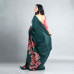Emerald Bloom Batik Saree Emerald Bloom Batik Saree
