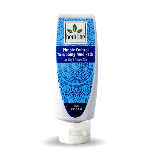 Herbline Pimple Control Scrubbing Mud Pack 120ml