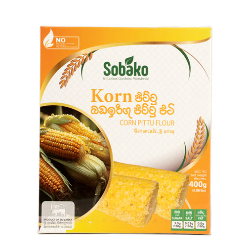 Sobako Corn Pittu Flour – Premium Ceylon Corn Pittu Mix Sobako Corn Pittu Flour – Premium Ceylon Corn Pittu Mix