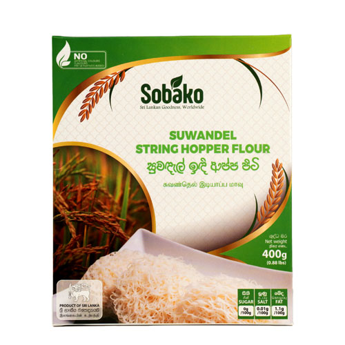 Suwandel String Hopper Flour – Premium Ceylon String Hopper Mix by Sobako
