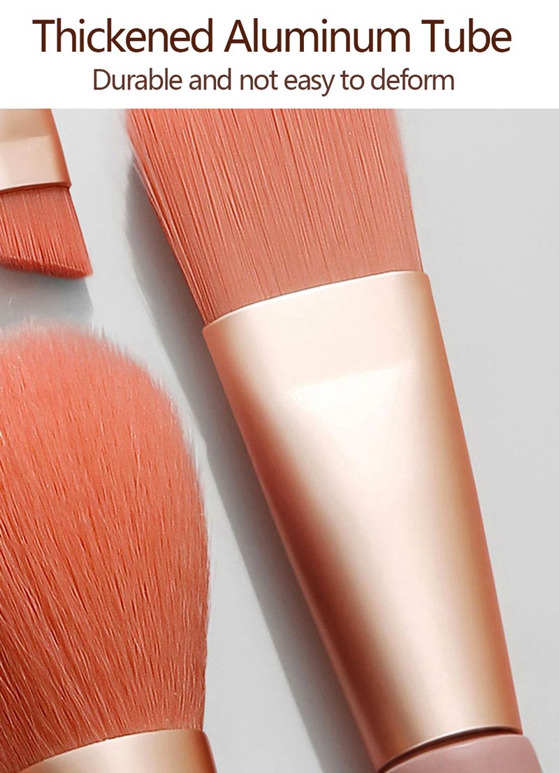 Thickened aluminum tube makeup brush 